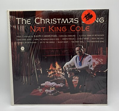 #ad Nat King Cole The Christmas Song 1962 Capitol W Shrink Lp Vinyl Record $7.50