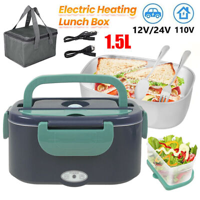 #ad Stainless Steel Heating Lunch Box w Bag Microwavable Bento Portable Insulation $39.99