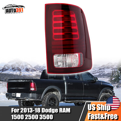 #ad Right Passenger Tail Light For 2013 2018 Dodge RAM 1500 2500 3500 Rear Lamp LED $74.99