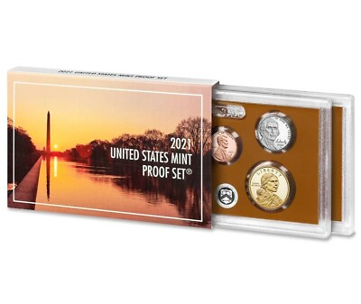 #ad 2021 us mint 7 coin proof set with box and coa 21rg purchased directly from mint $37.95