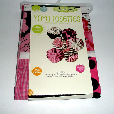 #ad Daisy Kingdom Yo Yo Rosette Craft Kit Makes 86 Cotton 2010 New BE $6.50
