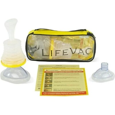 #ad LifeVac Portable Travel and Home First Aid Kits Choking Airway Rescue Devices $32.99