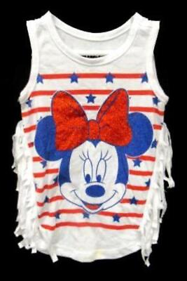 #ad Disney Baby Tank Top Infant Toddler Size 12 Months Minnie Mouse Forth Of July $4.99