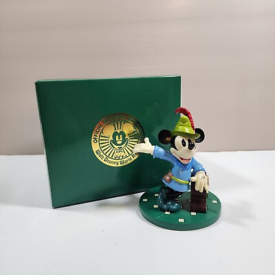 #ad Disney Mickey 5th Disney Convention 1996 Collectible Statue With Clock NIB LE $53.95