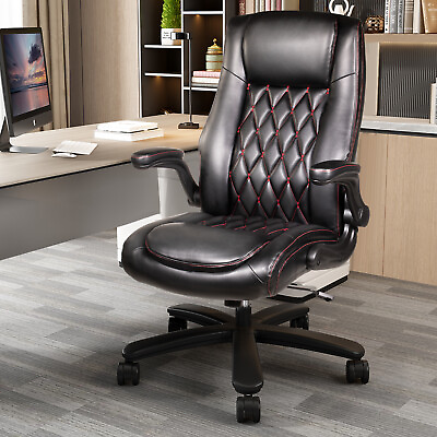 #ad Executive PU Leather Office Chair High Back Computer Task Home Desk Chair $139.99