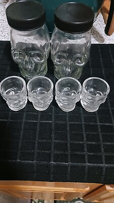 #ad CLEAR vintage shot glasses set of 6 $50.00