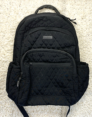 #ad Vera Bradley Black Quilted Backpack $43.99