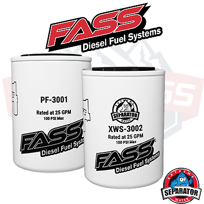 #ad FASS Fuel Filters Titanium Replacement Filters PF 3001 Fuel Filter XWS 3002 $49.98