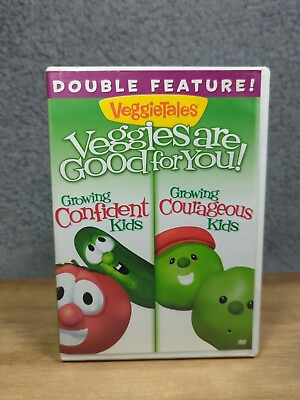 #ad Veggie Tales Growing Confident Kids Courageous Kids Double Feature DVD 2010 $8.48