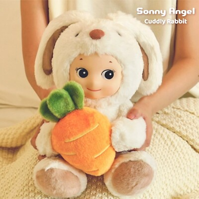 #ad 2023.8.11 NEW Authentic Sonny Angel White Cuddly Rabbit Figure Girlfriend Gift $66.49