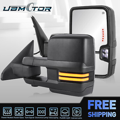 #ad 2PCS Power Heated Tow Mirrors W LED Signal For Dodge Ram 1500 2500 3500 $205.95