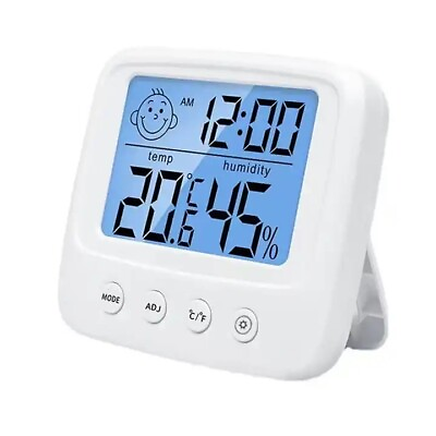 #ad Temperature Humidity Meter Home Indoor Electronic Hygrometer With backlight $4.00