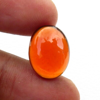 #ad Natural Red Cabochon Hessonite Gems 15.5x12mm Smooth Polished Oval Garnet GH 104 $10.49