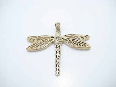 #ad Sterling Silver 1.5quot; Dragonfly Cutout Pendant $22.49