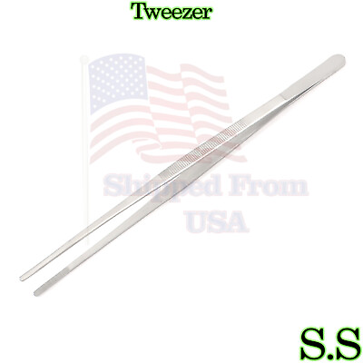 #ad Handy 12quot; Extra Long Tweezers Instruments Forceps $6.99