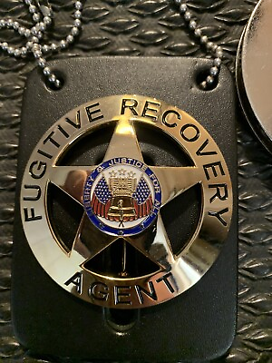 #ad #ad Dog The Bounty Hunter Fugitive Recovery Agent Badge With Leather Holder $31.99