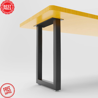 #ad 28 Inch METAL TABLE LEGS Table Legs Replacement Heavy Duty Square Tube Desk Legs $119.63