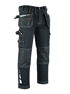 #ad Mens Work Cargo Combat Multi Pockets Tactical Work Trousers Pants Jeans E1 $49.99