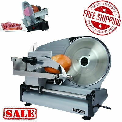 #ad Electric Meat Food Slicer Deli Cheese Bread Cutter Blade Stainless Steel Machine $94.99