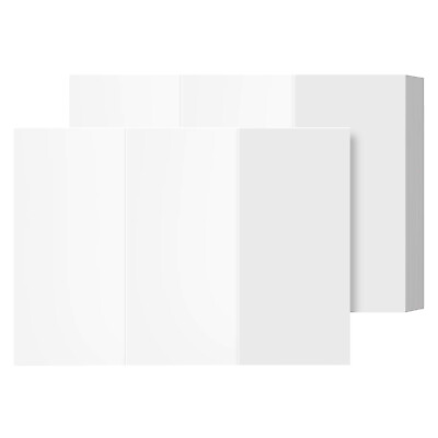 #ad Blank Bright White Tri fold Brochure Cardstock Pre Scored 65lb Cover 50 Qty $20.35