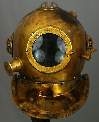 #ad New Diving Helmet US Navy Mark V Deep Sea Marine Divers Antique Scuba SEA divers $204.97