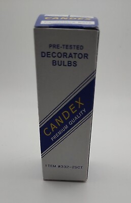 #ad BULBS Candex 25W 12V CA10 Flame Tip E12 Lamp Clear $8.00