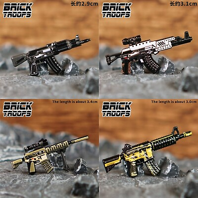 #ad Leyile Custom AK Rifle Variants for Minifigures Pick Color NEW Brick Troops $3.00