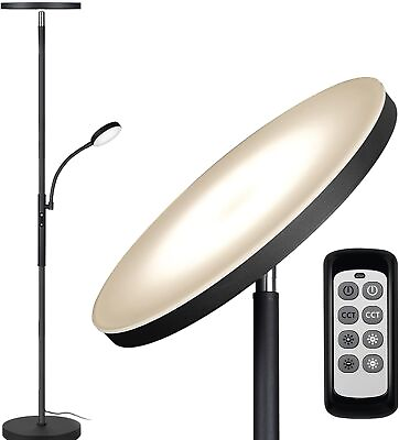 #ad Lamp LED Floor Lamps For Living Room Adjustable 3 Colors Tall Lamp With Remote $55.57