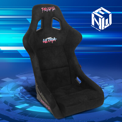 #ad NRG Innovations FRP 302BK ULTRA Alcantara Bucket Racing Seat Large Prisma Black $360.00
