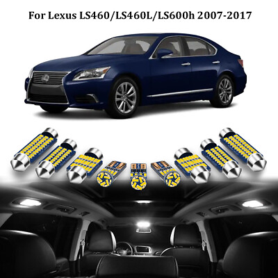 #ad 26x White LED Interior Light Lights Package Kit For Lexus LS460 LS600h 2007 2017 $25.19