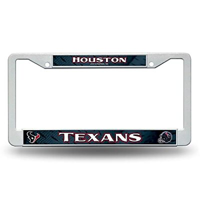 #ad NFL Houston Texans Plastic License Plate Frame 6 x 12.25 quot; $9.99