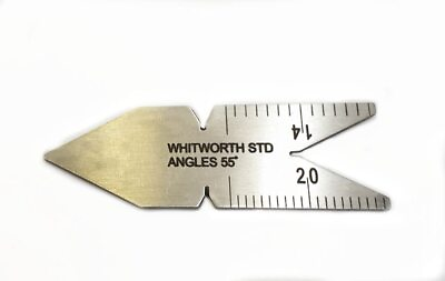 #ad 5 PCS Thread Lathe Cutting Tool Comparison 55° Fishtail Center Gauge Metric $27.63