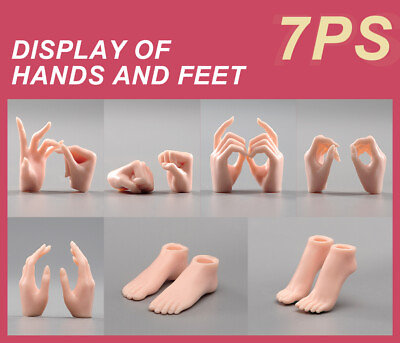#ad 1 6 Suntan Pale Normal Hands Feet Accessories Model For 12#x27;#x27;Female Figure Toy $13.15