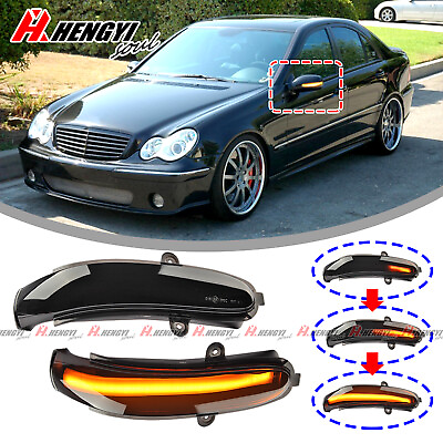 #ad For 2000 2007 Mercedes C Class W203 S203 Sequential LED Mirror Turn Signal Light $26.99