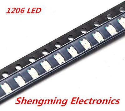 #ad 100pcs 1206 Green LED lamp beads SMD LED $1.85