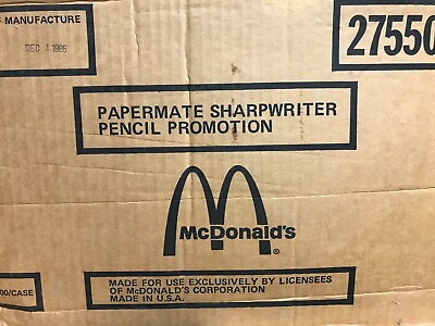 #ad 12 Paper Mate SharpWriter McDonald#x27;s Promotional Mechanical Pencils Vintage 1986 $13.99