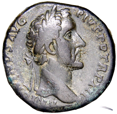 #ad SCARCE ANTONINUS PIUS A.D. 138 161 AE sestertius Rome mint issued 148AD $128.65