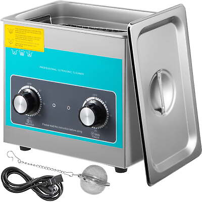 #ad 3L 40kHz Ultrasonic Cleaning Machine Knob Control Sonic Cleaner w Heater Timer $98.99