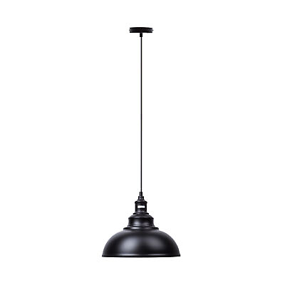 #ad LIGHTESS Black Pendant Light Dimmable Industrial Hanging Lights Metal Barn Farm $31.78
