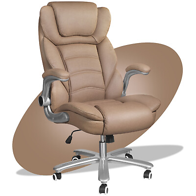 #ad Home Office Task Chair Ergonomic Executive Computer PU Leather Chair Heavy Duty $154.98