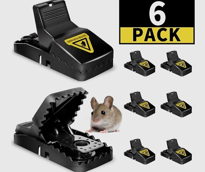 #ad 6 Pack Mouse Traps Rat Mice Killer Snap Trap Power Rodent Heavy Duty Pest Trap $5.99