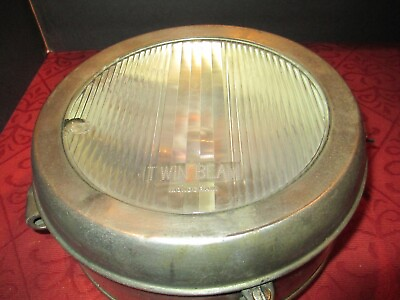 #ad 1925 Flint Antique Headlight Headlamp 9 1 2quot; Drum Vintage  D16 $135.00