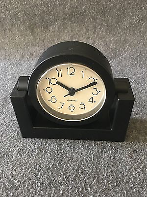 #ad Clock Black with Stand Round $29.99