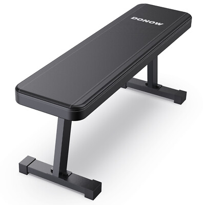#ad Flat Weight Bench Workout Exercise Bench Strength Training Bench Press for Home $59.99