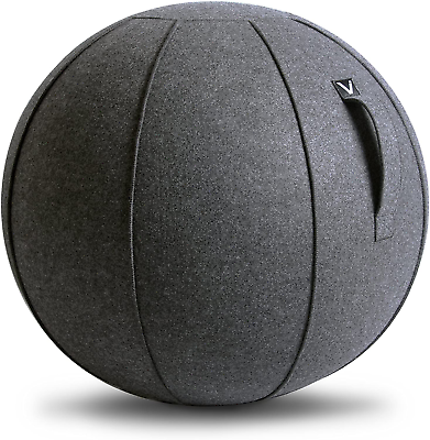 #ad Luno Exercise Ball Chair Anthracite Cover Felt Max Size 25 to 26 Inches fo $96.99
