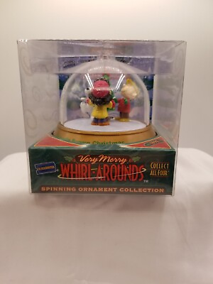 #ad VTG Blockbuster VERY MERRY WHIRL AROUNDS Spinning Christmas Ornaments Peanuts $12.99