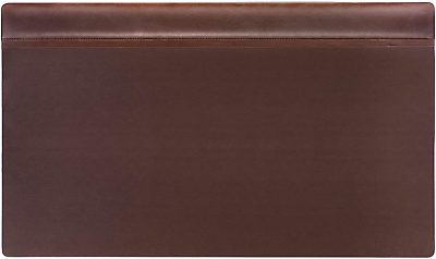 #ad Pad with Top Rail Luxury Leather Blotter for Writing Executive Desk Surface Prot $171.99