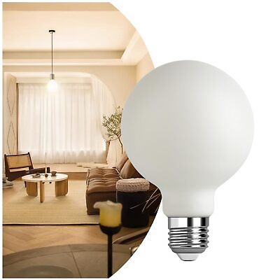 #ad Frosted LED Globe Light Bulb Warm White 2700K CRI 90 600LM 6W E26 Medium Ba... $26.83