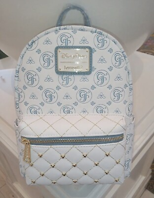 #ad NEW Disney Parks Loungefly Mini Backpack White The Grand Floridian Mickey Mouse $99.00