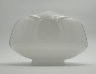 #ad Vintage White Milk Glass Shade 8.5” Dia. Globe Ceiling Light 4” Fitter Base $20.00